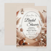 魅惑の秋の森のキツネ 招待状 (正面/裏面)