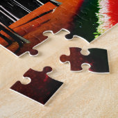 魅惑の秋の森を抜ける虹の道 ジグソーパズル (側面)