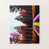 魅惑の秋の森を抜ける虹の道 ジグソーパズル (縦)