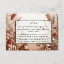 魅惑の秋の森キツネ エンクロージャーカード