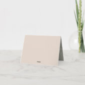 魅惑の秋の森キツネ サンキューカード (裏面)