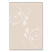 魅惑の秋の森キツネ テーブルナンバー (裏面)