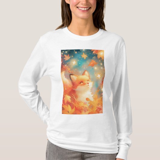 魅惑の秋の狐 Tシャツ (正面)