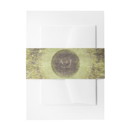 魅惑の素朴森の木々の結婚森 招待状ベリーバンド