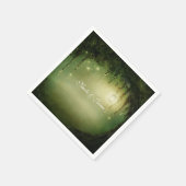 魅惑の素朴森の結婚ナプキン スタンダードカクテルナプキン (角)