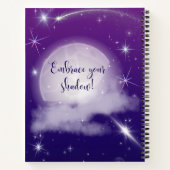 魅惑の紫の影の作業雑誌 ノートブック (裏面)