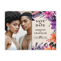 魅惑の紫+オレンジ色のフローラハロウィン結婚ズ