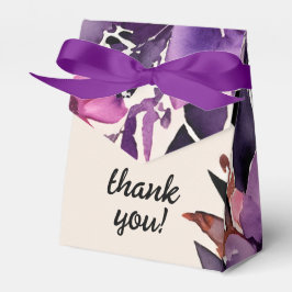 魅惑の紫+オレンジ色のフローラハロウィン結婚ズ フェイバーボックス