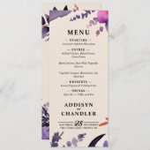 魅惑の紫+オレンジ色のフローラハロウィン結婚ズ プログラム (正面/裏面)