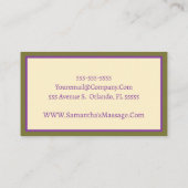 魅惑の紫 名刺 (裏面)