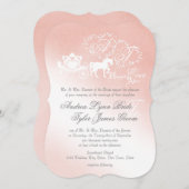 魅惑の絵本ウェディング ブラッシュピンク 招待状 (正面/裏面)