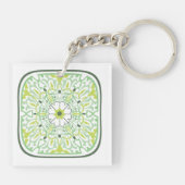 魅惑の緑の花 キーホルダー (裏面)