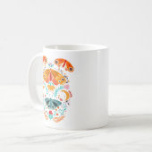 魅惑の翼の魔法の蛾の蝶 コーヒーマグカップ (正面左)