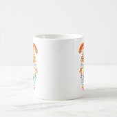 魅惑の翼の魔法の蛾の蝶 コーヒーマグカップ (中央)