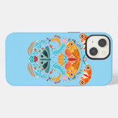 魅惑の翼の魔法の蛾の蝶 iPhoneケース (裏面横)