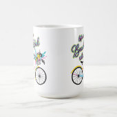 魅惑の自転車:人生は美しい旅 コーヒーマグカップ (中央)