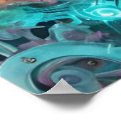 魅惑の色の混鮮やか合 ポスター (角)