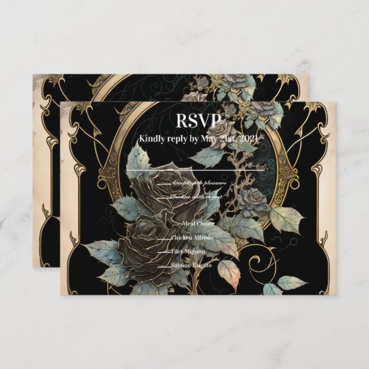 魅惑の花々 出欠カード (正面/裏面)