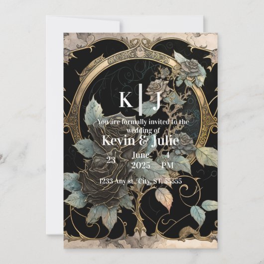 魅惑の花々 招待状 (正面)