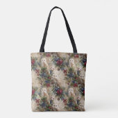 魅惑の花とフクロウ トートバッグ (裏面)