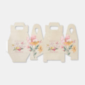 魅惑の花と蝶の赤ちゃんシャワー フェイバーボックス (折り畳みなし)