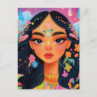 魅惑の花のポストクロッシング ポストカード