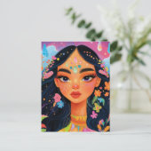 魅惑の花のポストクロッシング ポストカード (スタンド正面)