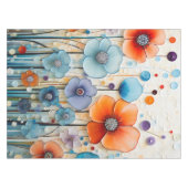 魅惑の花の草原の野花 テーブルクロス (正面(横))