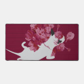 魅惑の花を咲かせる猫 デスクマット (正面)