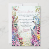 魅惑の花フェアリーフォレストパーティの招待状 招待状 (裏面)