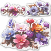 魅惑の花フローラビニールカスタマイズシール シール (正面)