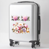 魅惑の花フローラビニールカスタマイズシール シール (スーツケース)