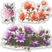 魅惑の花フローラビニールカスタマイズシール シール (正面)