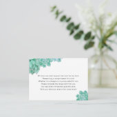 魅惑の花嫁シャワー レシピリクエストカード エンクロージャーカード (スタンド正面)