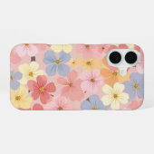 魅惑の花柄ケース iPhone 16ケース (裏面横)