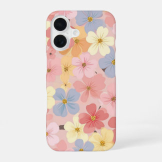 魅惑の花柄ケース iPhone 16ケース