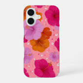魅惑の花柄ケース iPhone 16ケース (裏面)