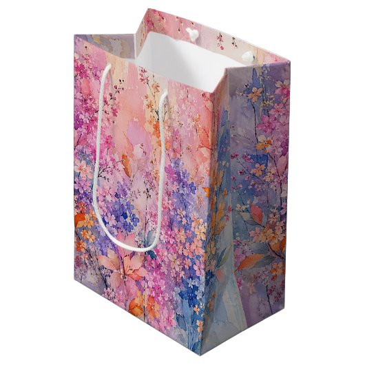 魅惑の花畑 ミディアムペーパーバッグ (正面アングル)