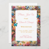 魅惑の花結婚式招待状 招待状 (正面/裏面)