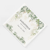 魅惑の葉の金ゴールド&グリーンブライダルシャワー (コーナー)