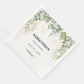 魅惑の葉の金ゴールド&グリーンブライダルシャワー (コーナー)