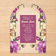 魅惑の蘭アクリル卒業招待状