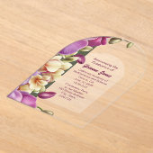 魅惑の蘭アクリル卒業招待状 アクリル招待状 (レイダウン)