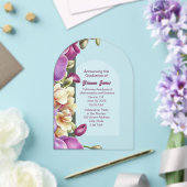 魅惑の蘭アクリル卒業招待状 アクリル招待状 (インサイチュ (ウェディング))