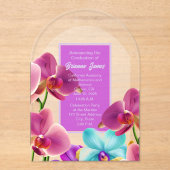 魅惑の蘭アクリル卒業招待状 アクリル招待状 (正面)