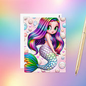 魅惑の虹の人魚の泡 ポストカード