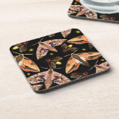 魅惑の蛾 | 自然コッインスパイアクコースターセット コースター (左側)