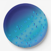 魅惑の蝶々 ブルーペーパープレート ペーパープレート (正面)
