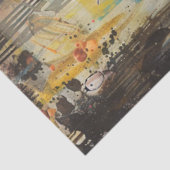 魅惑の蝶の女性 |フローラEphemera Collage 薄葉紙 (詳細)