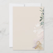 魅惑の蝶の童話の赤ちゃんシャワー 招待状 (裏面)